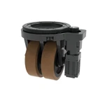 Двойное рулевое ведущее колесо